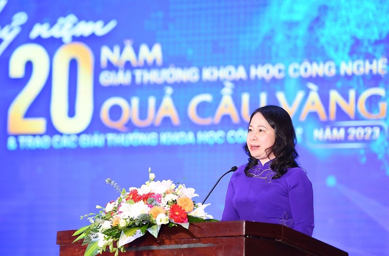 Phó Chủ tịch nước Võ Thị Ánh Xuân phát biểu tại buổi Lễ.