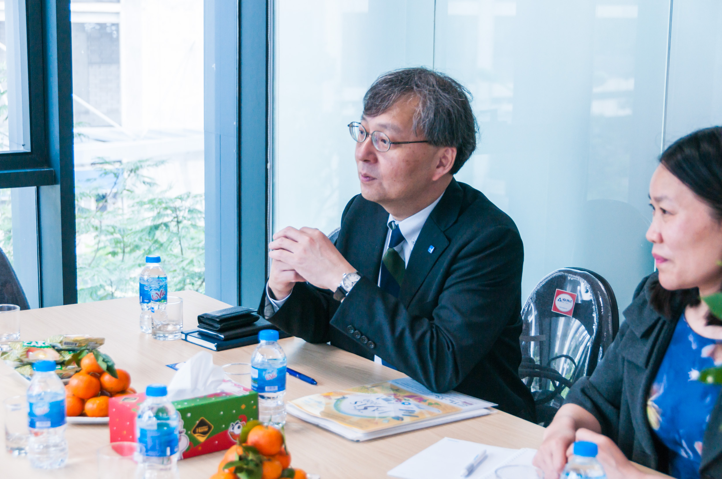 Ông Susumu Hayashi phát biểu tại buổi làm việc