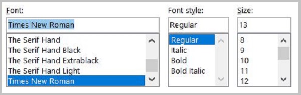 phông chữ tiếng Việt Times New Roman, bộ mã ký tự Unicode theo Tiêu chuẩn Việt Nam TCVN 6909:2001