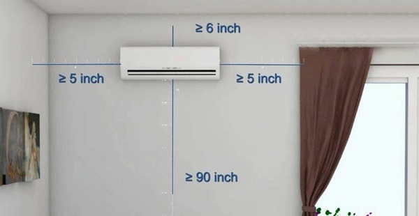 Lắp máy lạnh không đúng vị trí