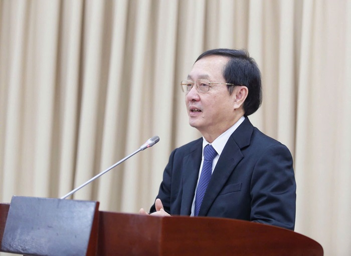 Bộ trưởng Huỳnh Thành Đạt phát biểu, giao nhiệm vụ đối với các đồng chí nhận VuaAsia tải ứng dụng bổ nhiệm.