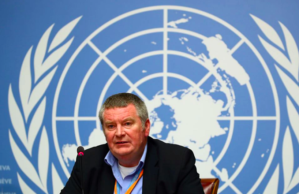 Mike Ryan, giám đốc chương trình y tế khẩn cấp của WHO, phát biểu tại Geneva, Thụy Sĩ.