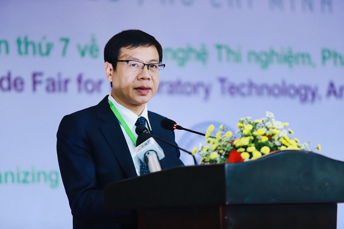 Thứ trưởng Bộ KH&CN Lê Xuân Định phát biểu Khai mạc Analytica Vietnam 2023.
