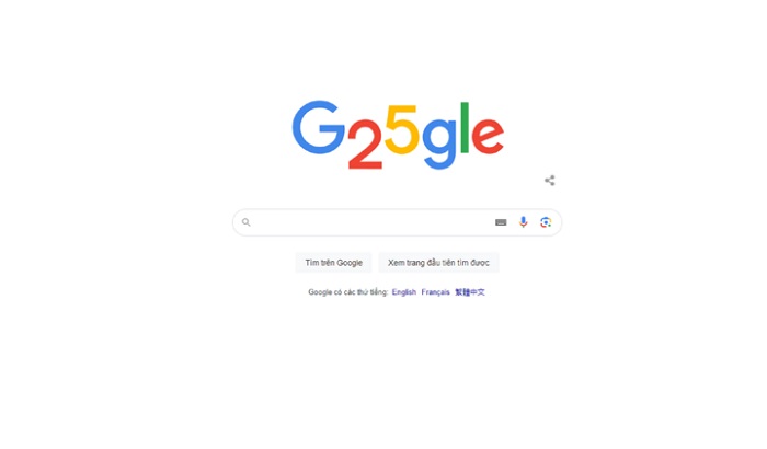 inh nhật thứ 25 của Google