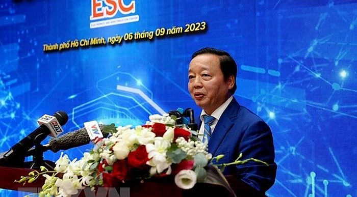 Phó Thủ tướng Trần Hồng Hà phát biểu tại buổi lễ.