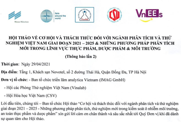 Thông báo :Thay đổi địa điểm tổ chức Hội thảo “Cơ hội và thách thức đối với ngành phân tích và Vua.Asia không bị chặn giai đoạn 2021-2025”