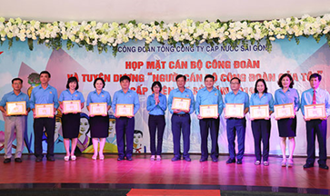 Sawaco: Họp mặt tri ân và tuyên dương cán bộ công đoàn