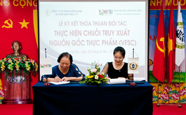 VinaCert và NFSI ký kết thỏa thuận đối tác thực hiện chuỗi truy xuất nguồn gốc thực phẩm (VFSC)