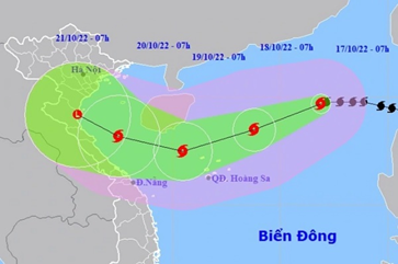 Bão Nesat có thể đạt cường độ cực đại trong hôm nay
